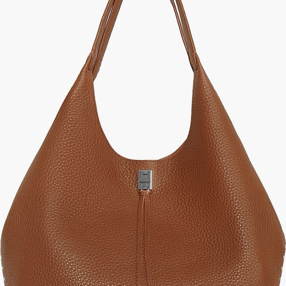 Rebecca Minkoff Brown Leather Hobo Bag with GOLD colored accents
